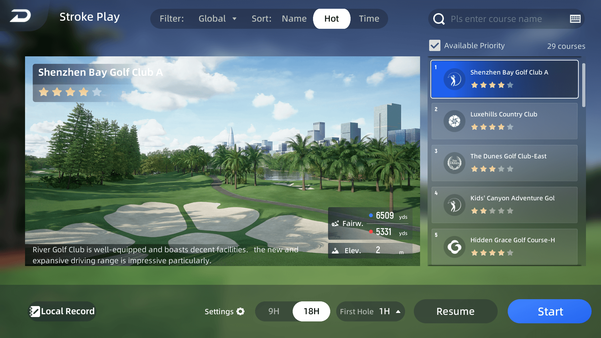 World-Famous Courses